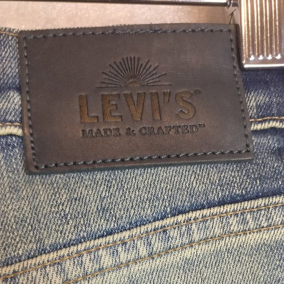 Levi's MADE & CRAFTED ARROW STRAIGHT JAPANESE SELVAGE HIGHRISE JEAN 26w/Measurem - Picture 5 of 15